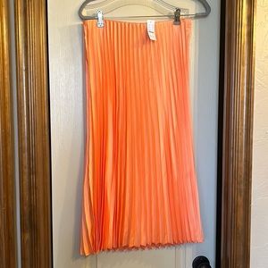 NWT J crew midi pleated slip skirt